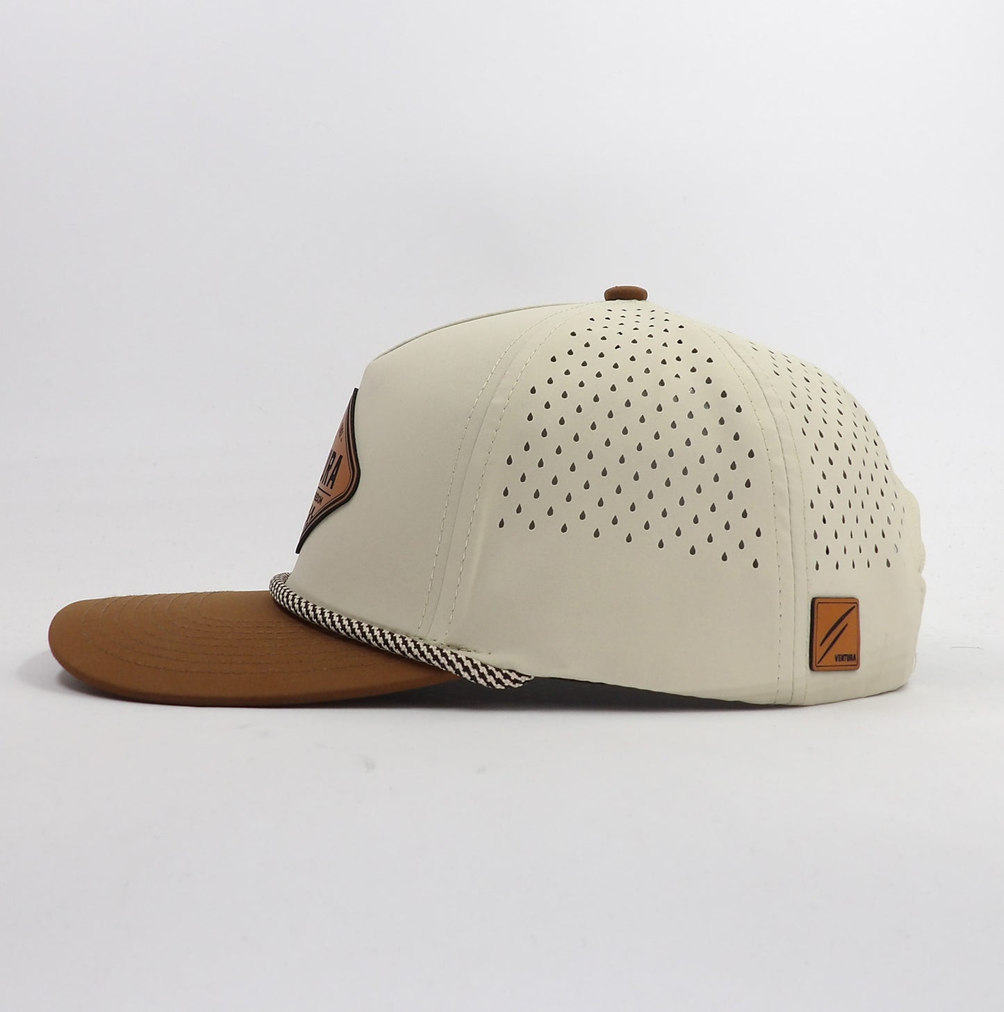 Casquette Dura-Bull beige et camel avec panneaux arrière perforés