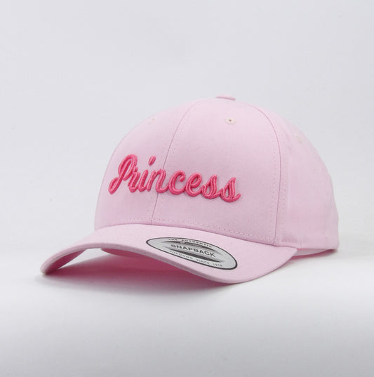 Casquette Baseball rose Flexfit avec broderie 3D "Princess" - Ventura studio